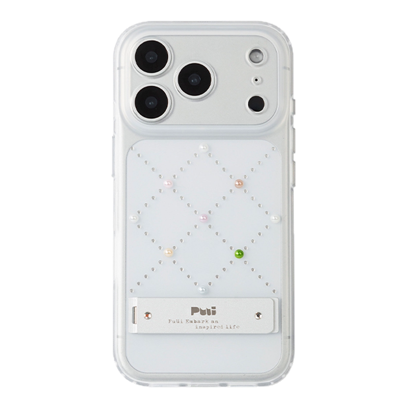 PUUI Pure Pearl Series Phone Case and Magnetic Grip iPhone 17/18 Pro Max
