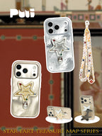 Puui Star Tart Treasure Map Series Phone Case and Magnetic Grip iPhone 17/18 Pro Max