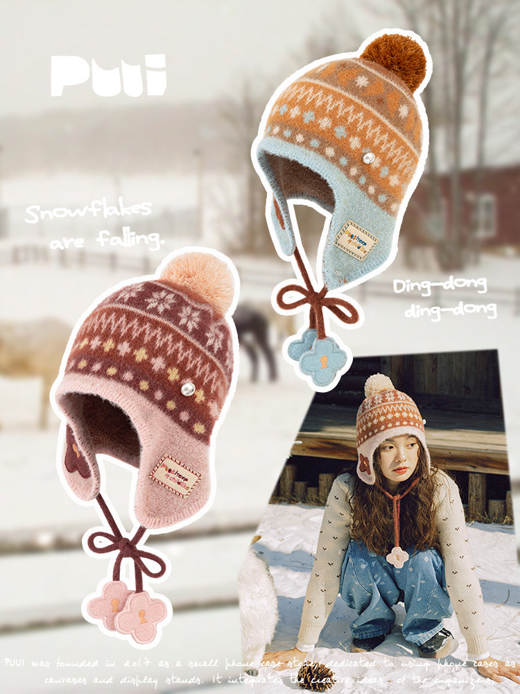 Puui. Fair Isle Dream Series Knit Beanie – Fall & Winter