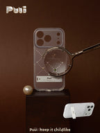 PUUI Pure Pearl Series Phone Case and Magnetic Grip iPhone 17/18 Pro Max