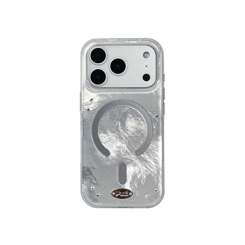Puui. Misty Starlight Full-Cover Magnetic Phone Case and Magnetic Grip iPhone 17/18 Pro Max