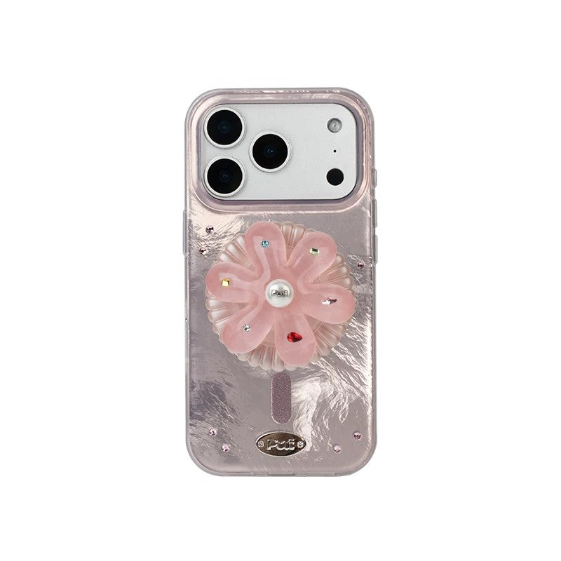 Puui. Misty Starlight Full-Cover Magnetic Phone Case and Magnetic Grip iPhone 17/18 Pro Max