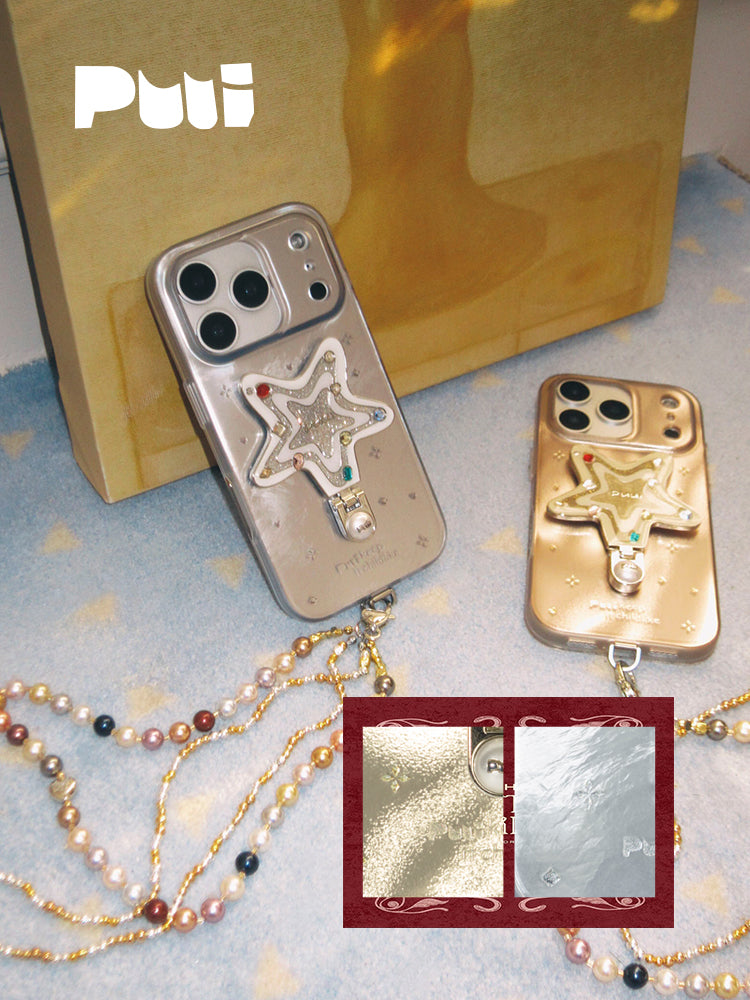 Puui Star Tart Treasure Map Series Phone Case and Magnetic Grip iPhone 17/18 Pro Max