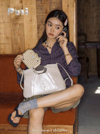 Puui. Lune Blanche & Perles Series Crossbody Bag