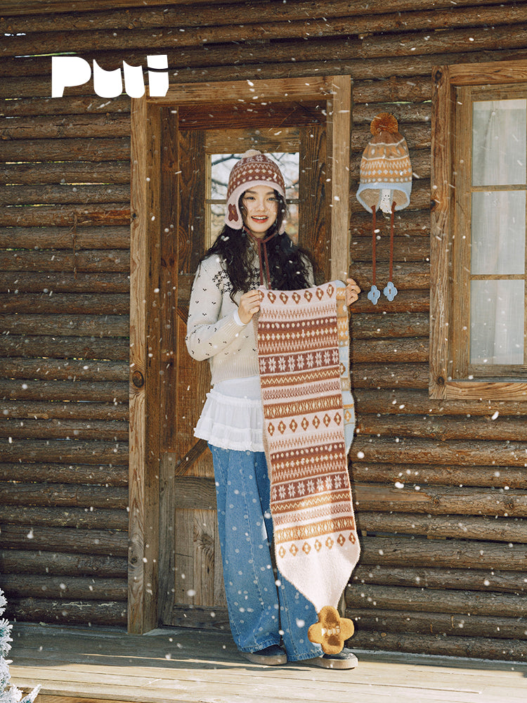 Puui. Fair Isle Dream Series Knit Beanie – Fall & Winter