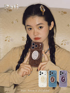 Puui. Ceramic Bottle Notes Series Full-Cover Magnetic Phone Case and Magnetic Grip iPhone 17/18 Pro Max