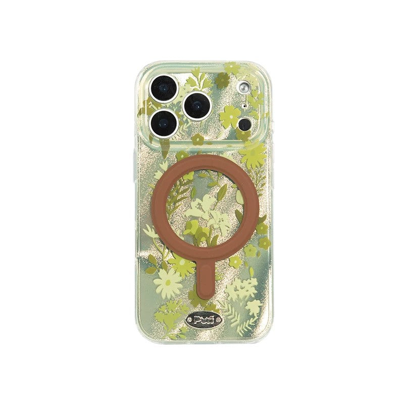 Puui. Soda Garden Full-Cover Magnetic Phone Case and Magnetic Grip iPhone 17/18 Pro Max