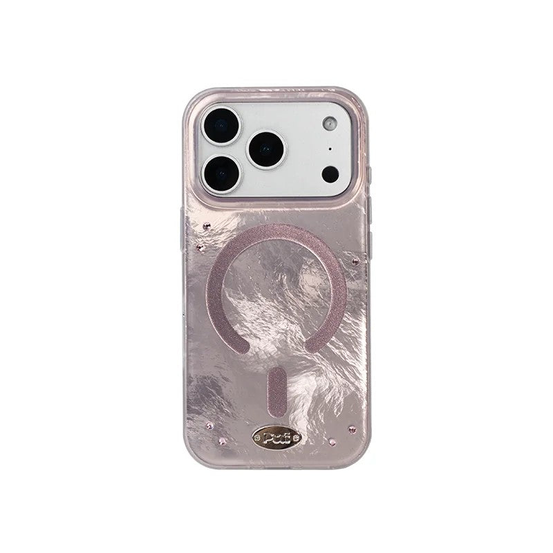 Puui. Misty Starlight Full-Cover Magnetic Phone Case and Magnetic Grip iPhone 17/18 Pro Max
