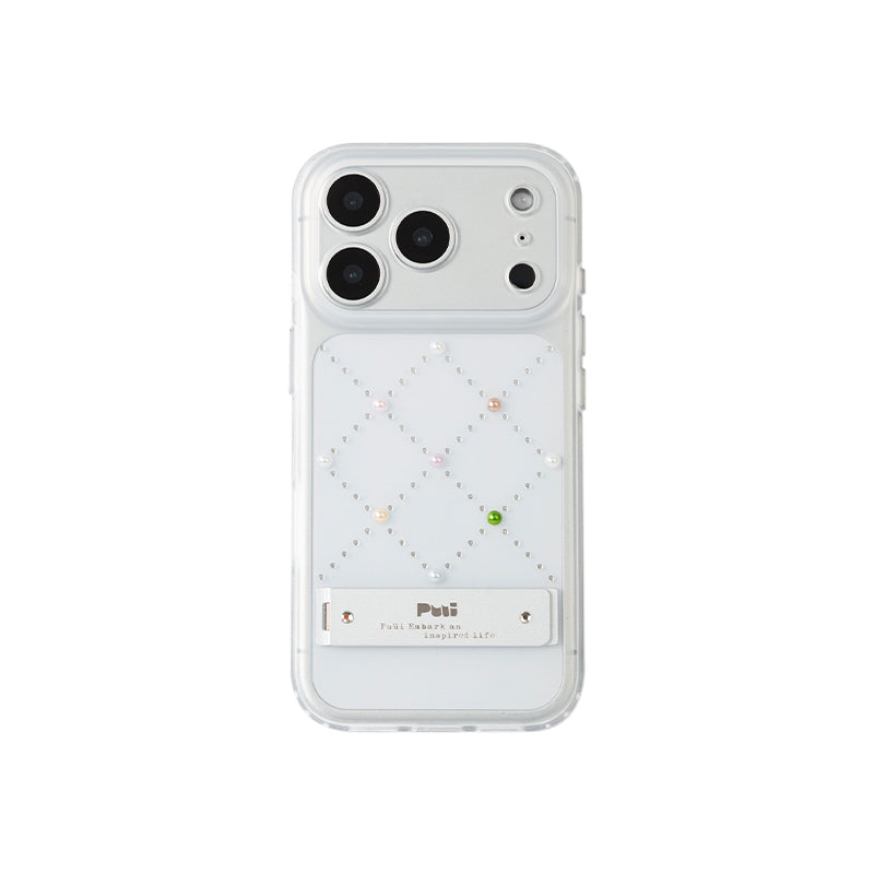 PUUI Pure Pearl Series Phone Case and Magnetic Grip iPhone 17/18 Pro Max