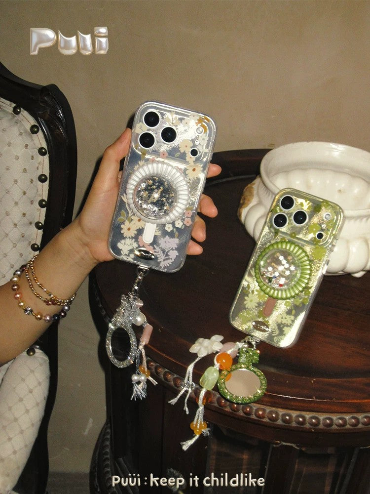 Puui. Soda Garden Full-Cover Magnetic Phone Case and Magnetic Grip iPhone 17/18 Pro Max