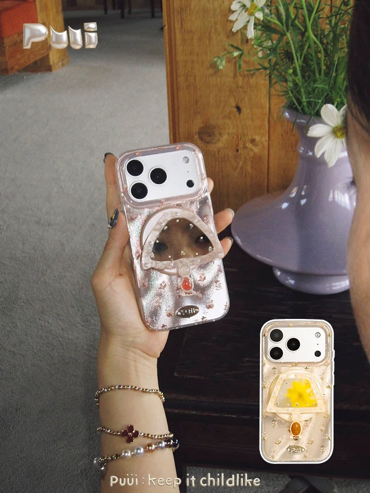 Puui. 0°C Garden Full-Cover Magnetic Phone Case and Magnetic Grip iPhone 17/18 Pro Max
