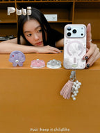 Puui. Misty Starlight Full-Cover Magnetic Phone Case and Magnetic Grip iPhone 17/18 Pro Max