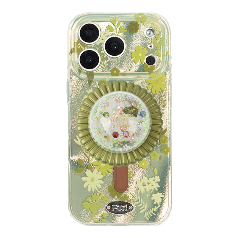 Puui. Soda Garden Full-Cover Magnetic Phone Case and Magnetic Grip iPhone 17/18 Pro Max