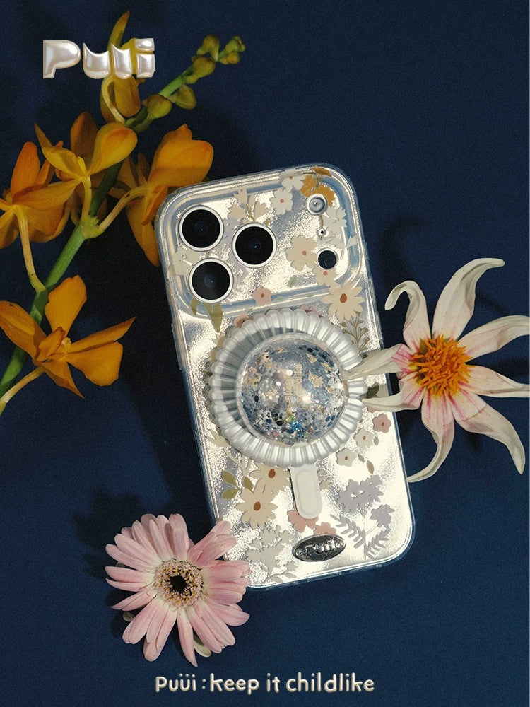 Puui. Soda Garden Full-Cover Magnetic Phone Case and Magnetic Grip iPhone 17/18 Pro Max