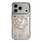 Puui. Luster Satin Full-Cover Magnetic Phone Case and Magnetic Grip iPhone 17/18 Pro Max