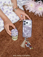 Puui. Misty Starlight Full-Cover Magnetic Phone Case and Magnetic Grip iPhone 17/18 Pro Max