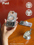 Puui. Luster Satin Full-Cover Magnetic Phone Case and Magnetic Grip iPhone 17/18 Pro Max