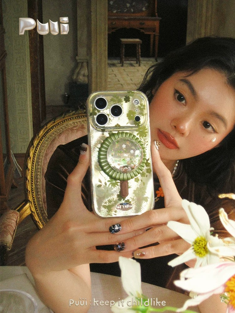 Puui. Soda Garden Full-Cover Magnetic Phone Case and Magnetic Grip iPhone 17/18 Pro Max