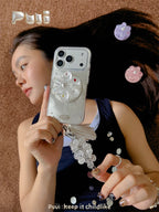 Puui. Misty Starlight Full-Cover Magnetic Phone Case and Magnetic Grip iPhone 17/18 Pro Max