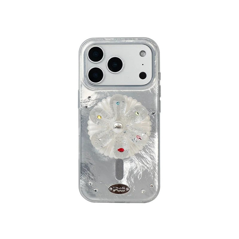 Puui. Misty Starlight Full-Cover Magnetic Phone Case and Magnetic Grip iPhone 17/18 Pro Max