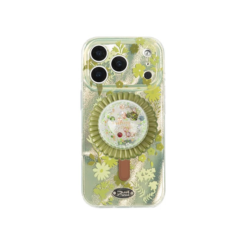 Puui. Soda Garden Full-Cover Magnetic Phone Case and Magnetic Grip iPhone 17/18 Pro Max